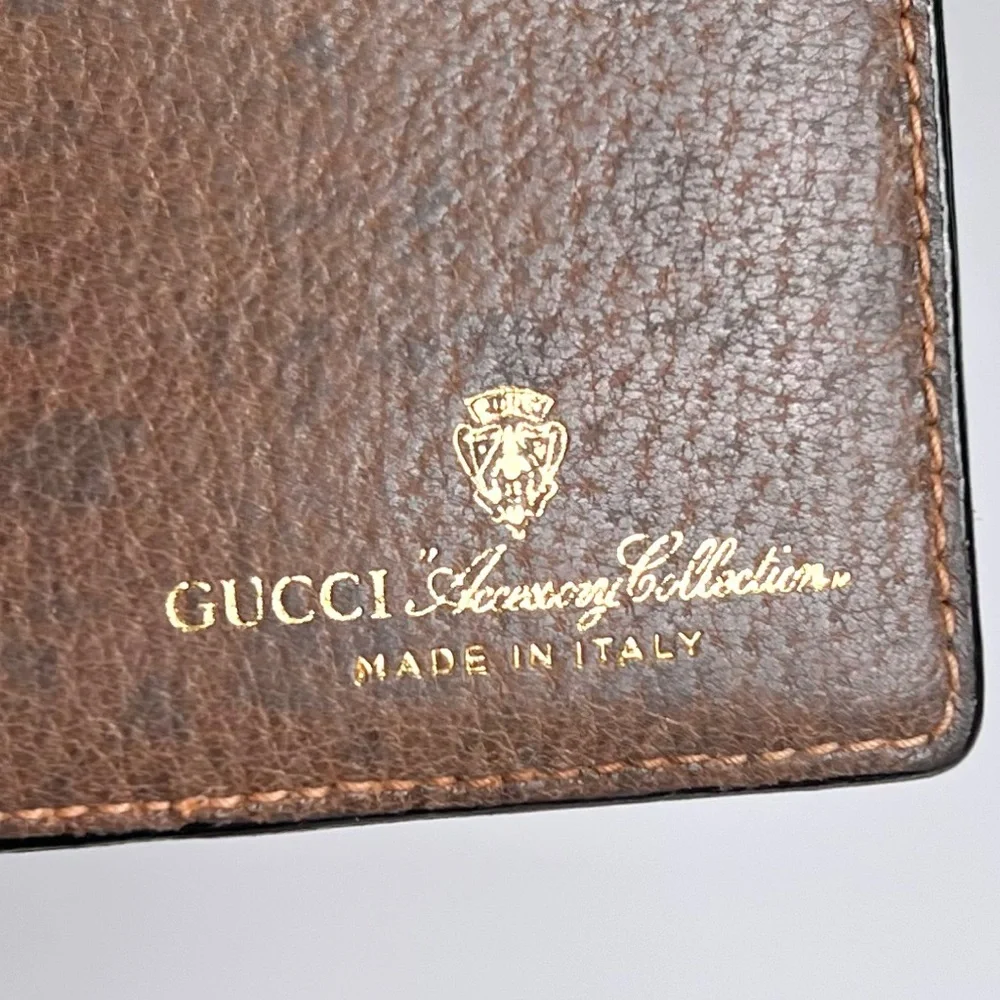 Gucci Beige and Brown Wallet and check book - Picture 10 of 11